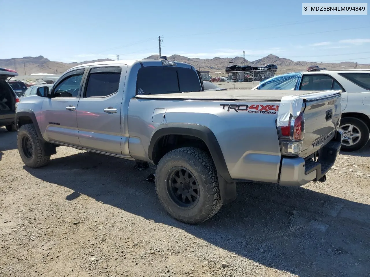 2020 Toyota Tacoma Double Cab VIN: 3TMDZ5BN4LM094849 Lot: 58325244