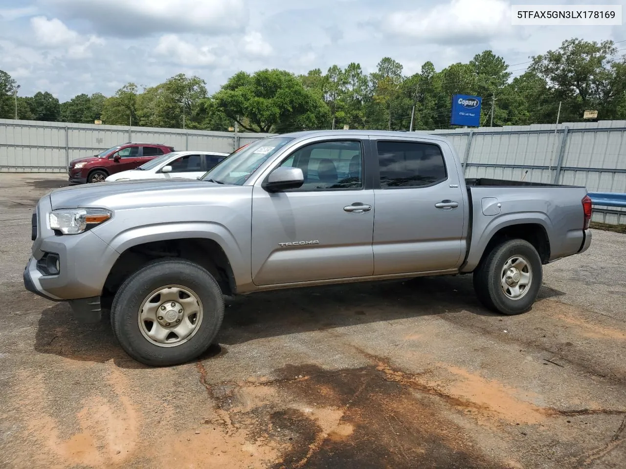 5TFAX5GN3LX178169 2020 Toyota Tacoma Double Cab