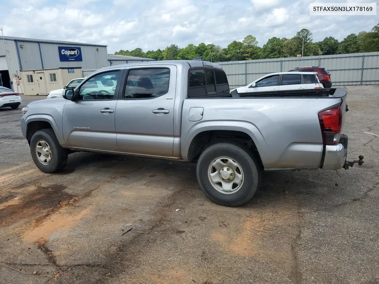 2020 Toyota Tacoma Double Cab VIN: 5TFAX5GN3LX178169 Lot: 59257534