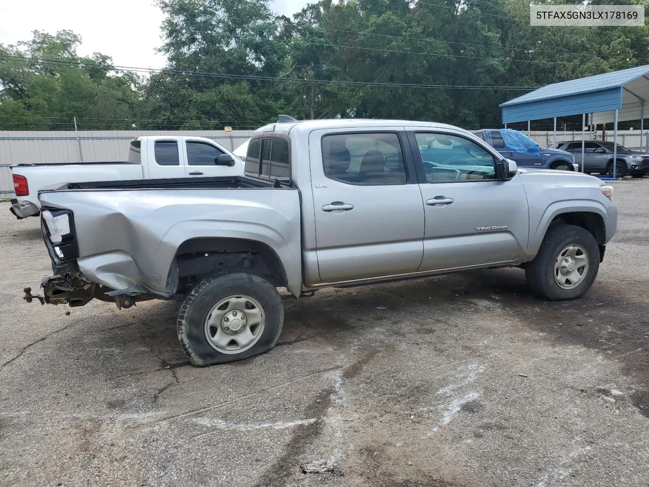 2020 Toyota Tacoma Double Cab VIN: 5TFAX5GN3LX178169 Lot: 59257534