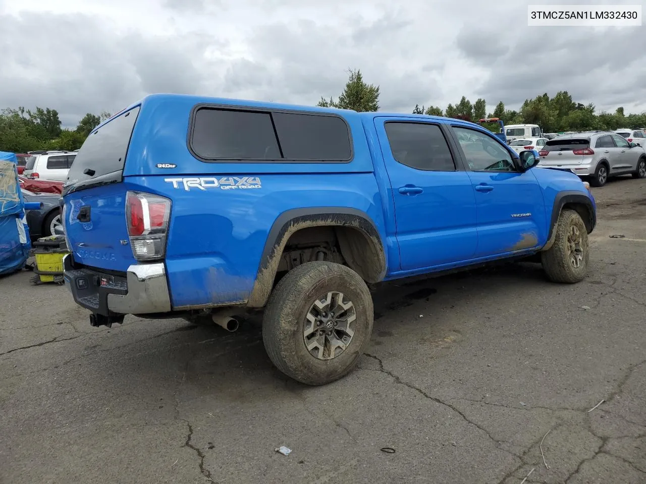 2020 Toyota Tacoma Double Cab VIN: 3TMCZ5AN1LM332430 Lot: 59358694