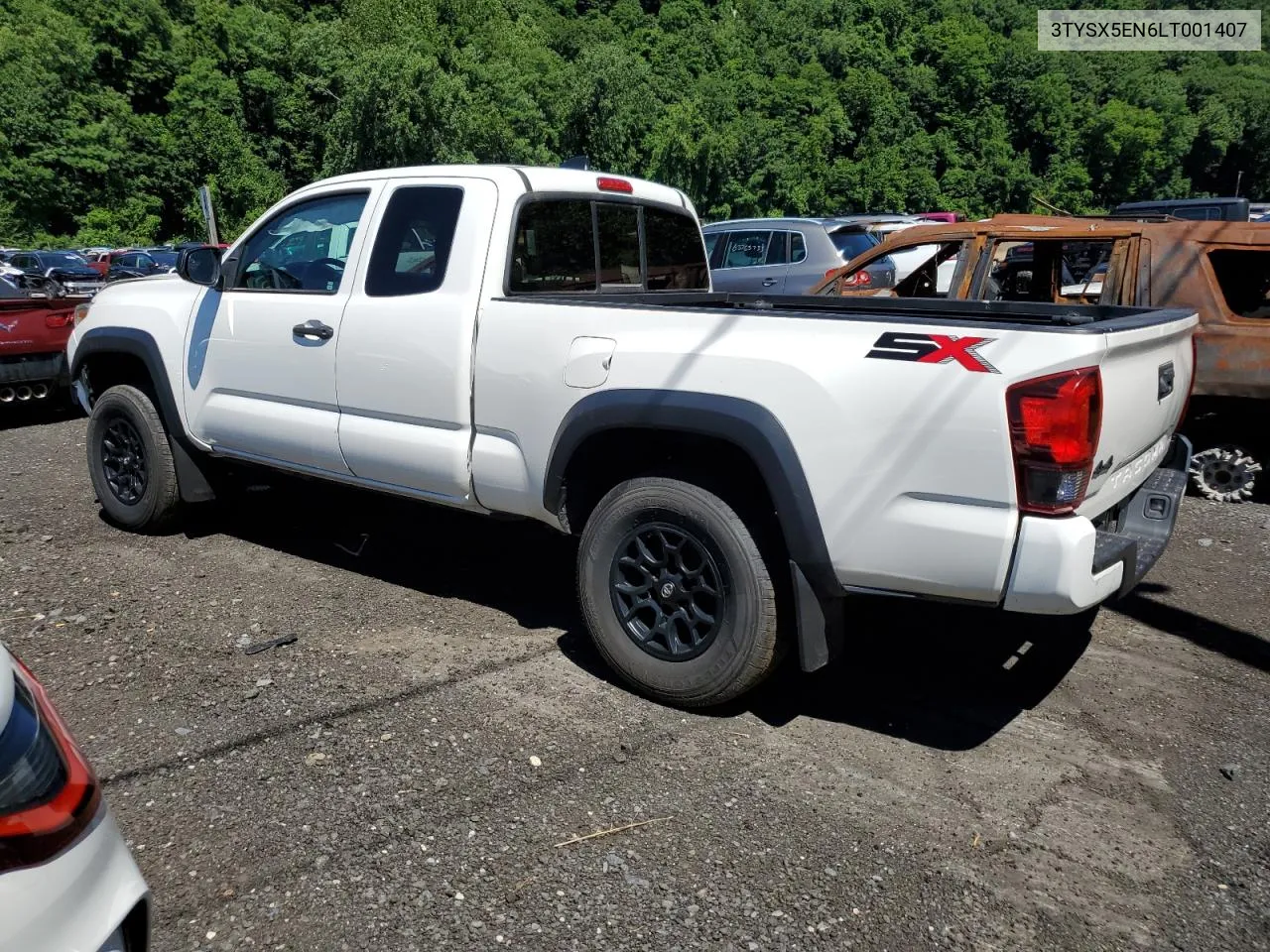 2020 Toyota Tacoma Access Cab VIN: 3TYSX5EN6LT001407 Lot: 61270044