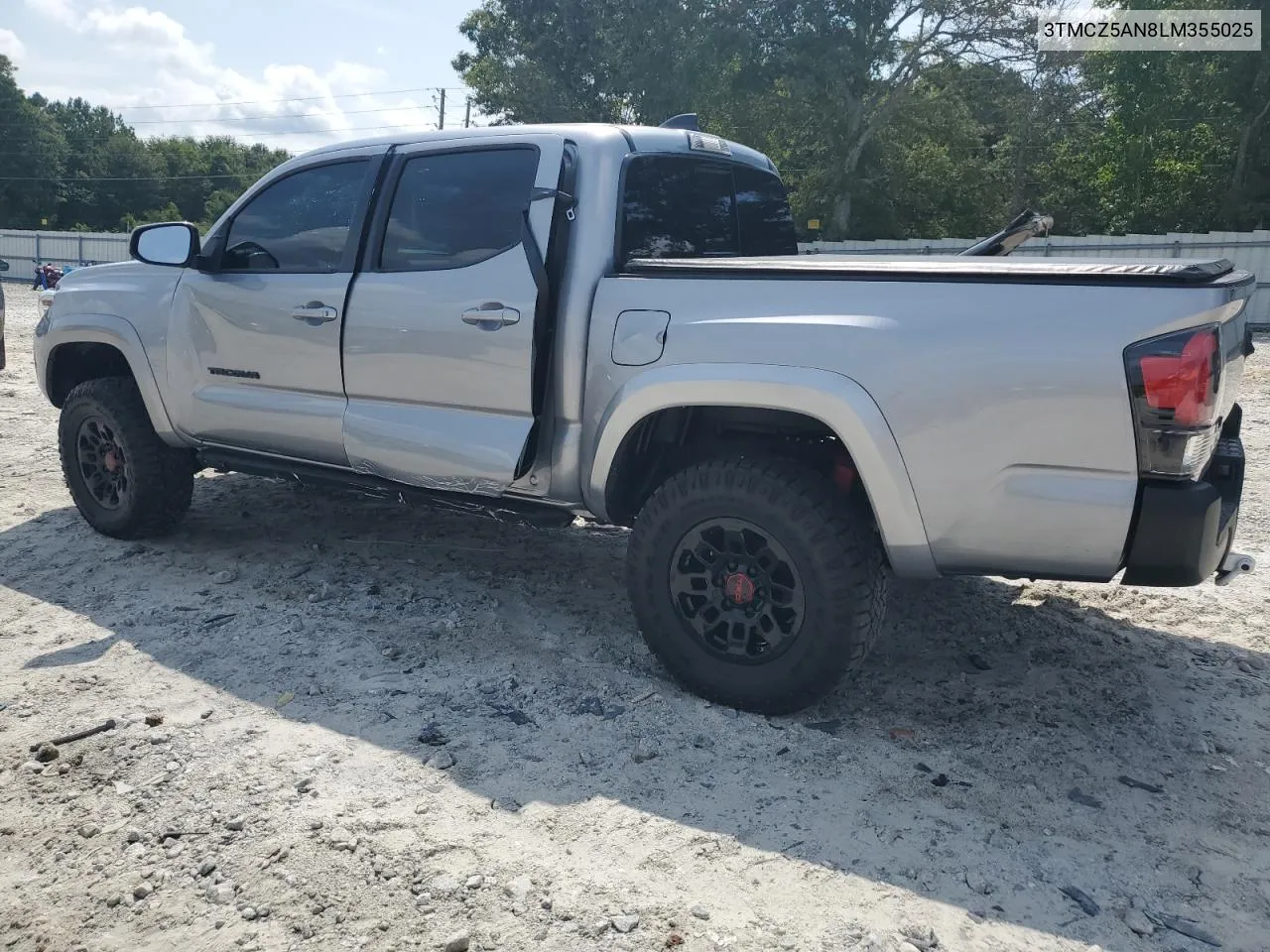 2020 Toyota Tacoma Double Cab VIN: 3TMCZ5AN8LM355025 Lot: 63480674