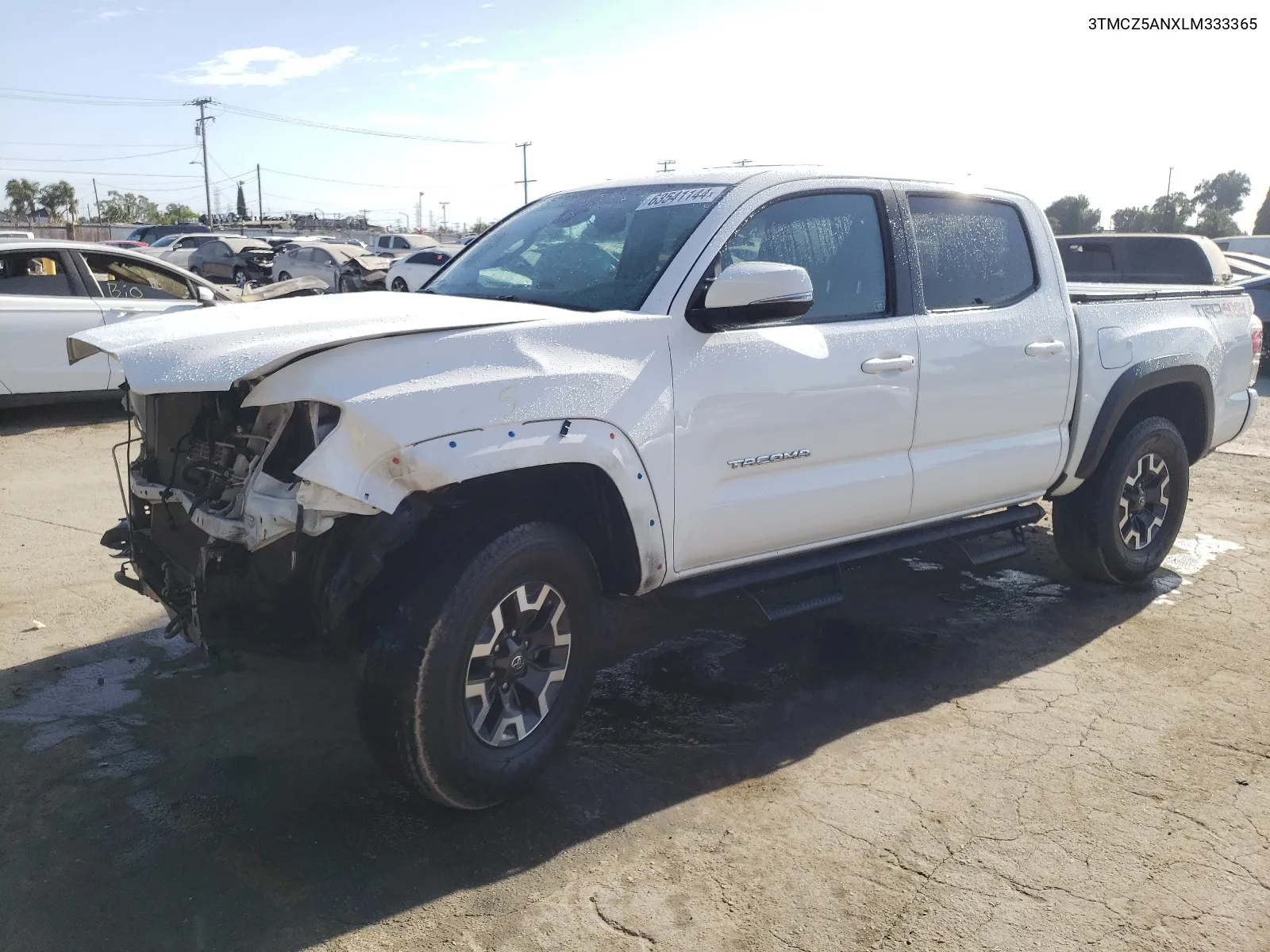 2020 Toyota Tacoma Double Cab VIN: 3TMCZ5ANXLM333365 Lot: 63541144