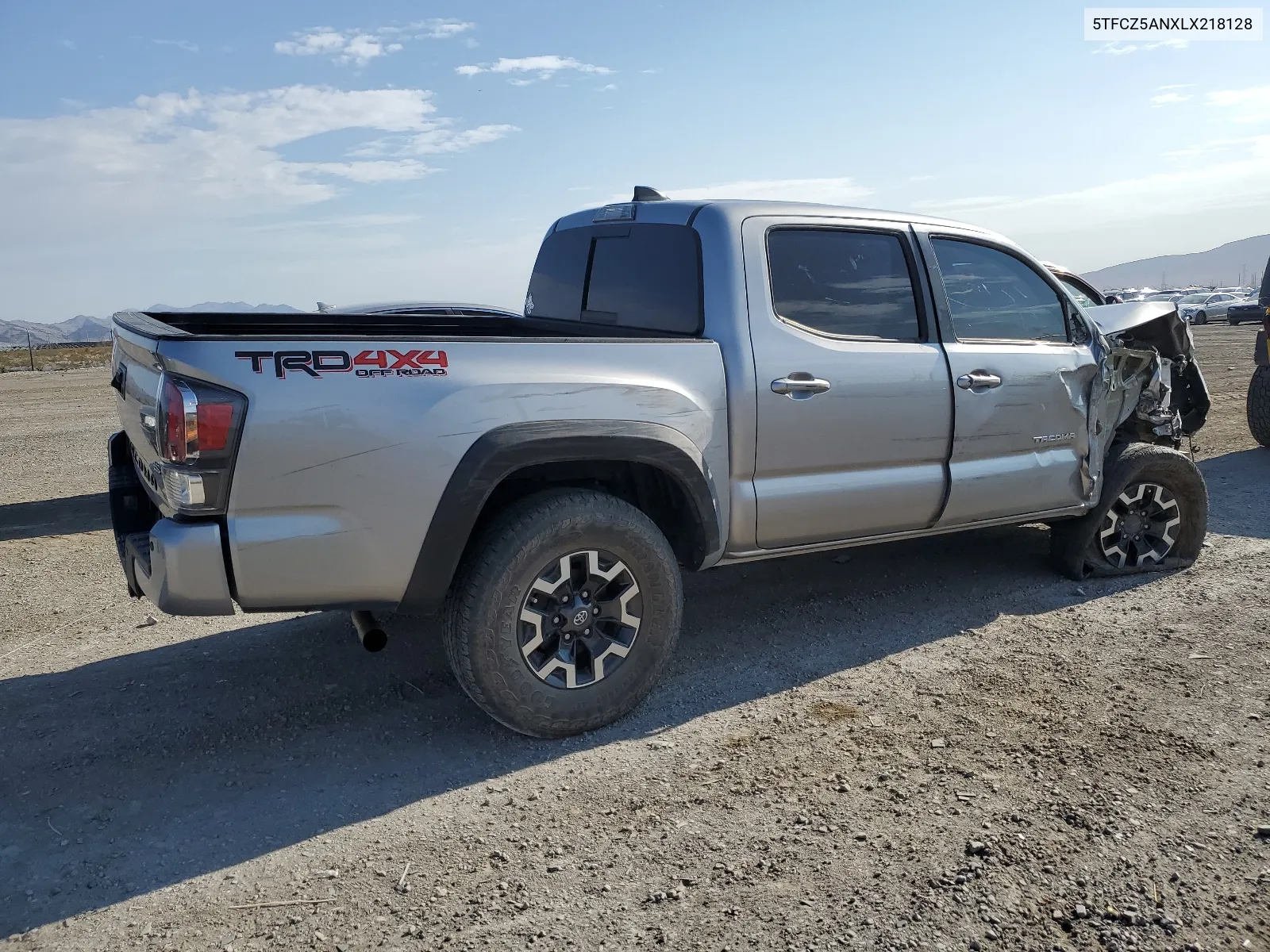 2020 Toyota Tacoma Double Cab VIN: 5TFCZ5ANXLX218128 Lot: 63684324