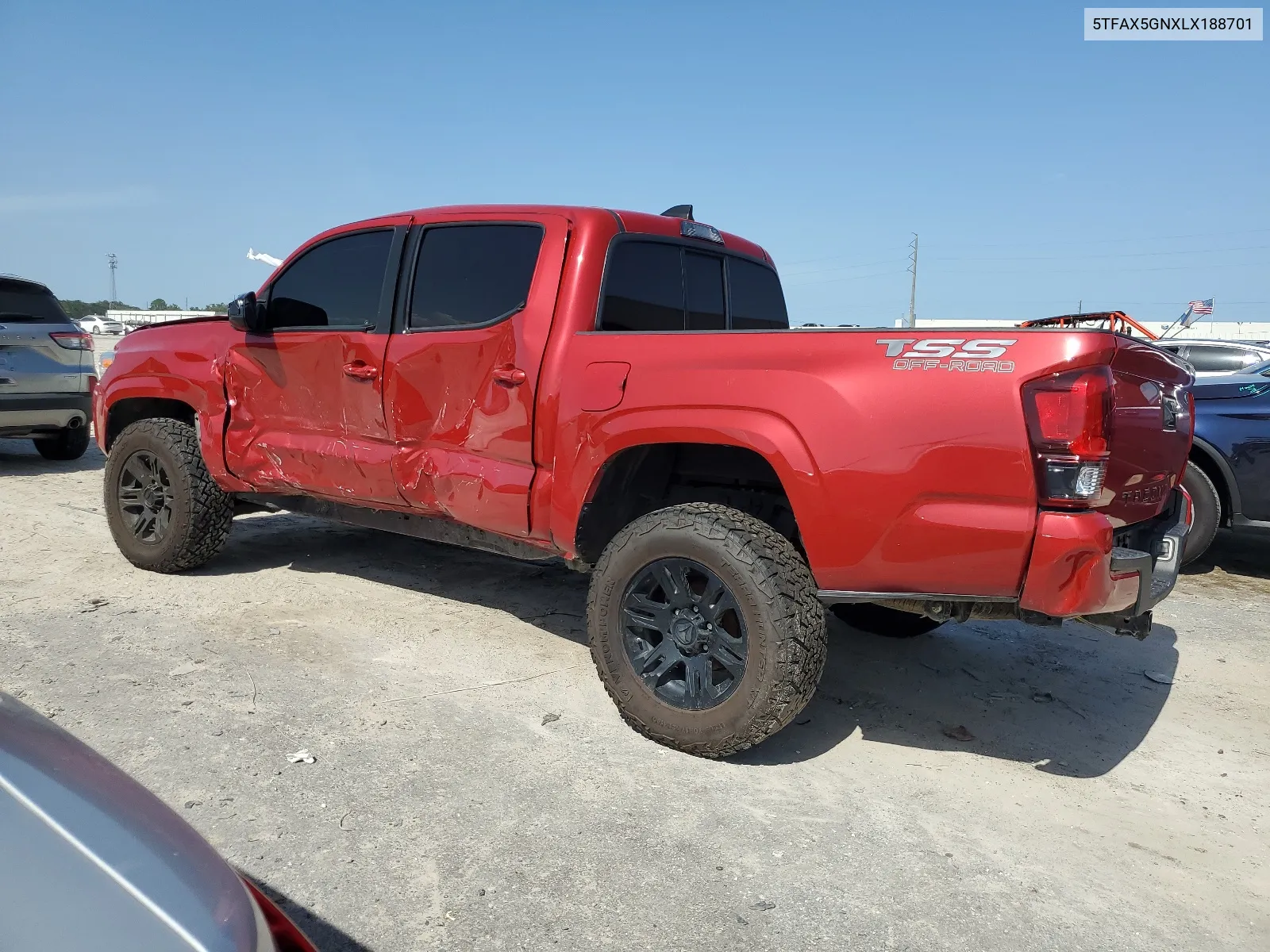 2020 Toyota Tacoma Double Cab VIN: 5TFAX5GNXLX188701 Lot: 64558344