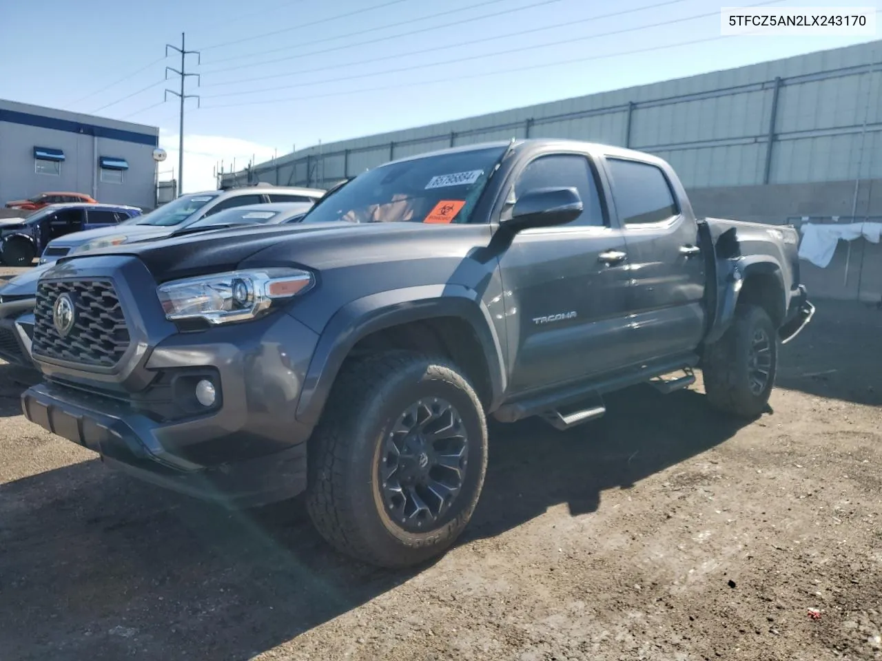 2020 Toyota Tacoma Double Cab VIN: 5TFCZ5AN2LX243170 Lot: 65795884