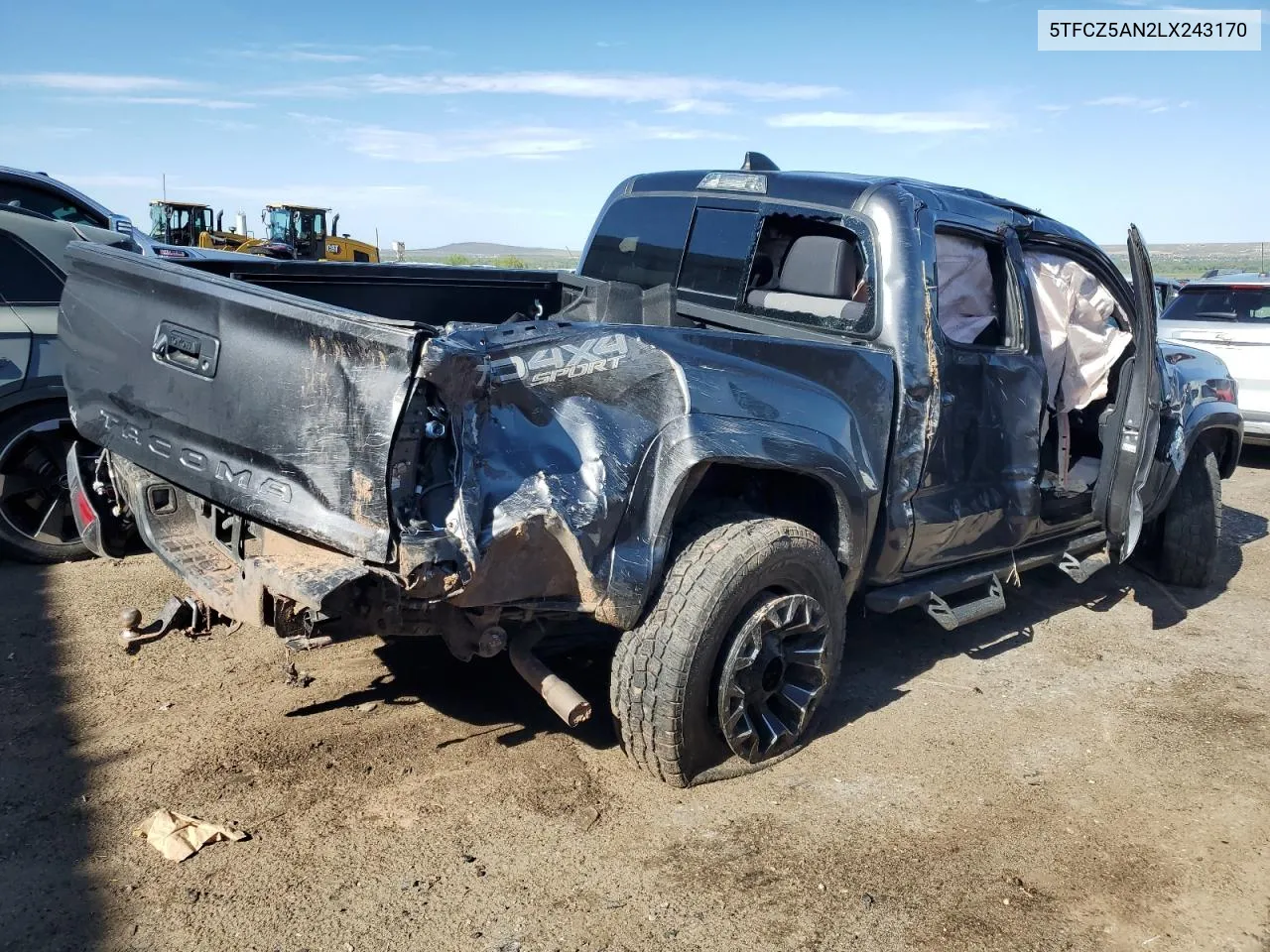 2020 Toyota Tacoma Double Cab VIN: 5TFCZ5AN2LX243170 Lot: 65795884