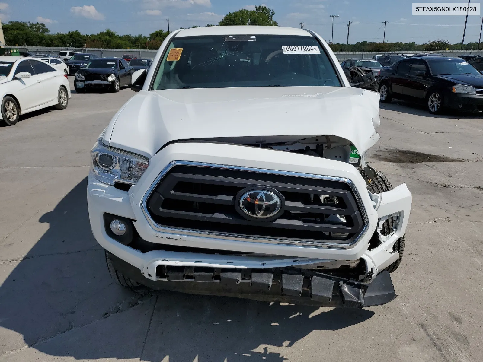 2020 Toyota Tacoma Double Cab VIN: 5TFAX5GN0LX180428 Lot: 66917064