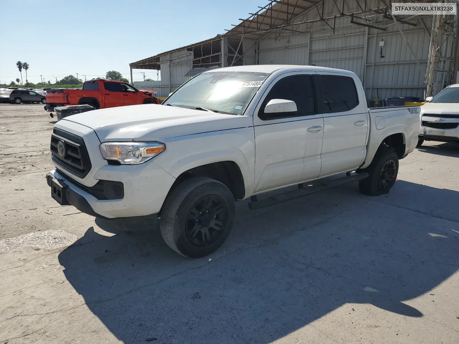 2020 Toyota Tacoma Double Cab VIN: 5TFAX5GNXLX183238 Lot: 67514804