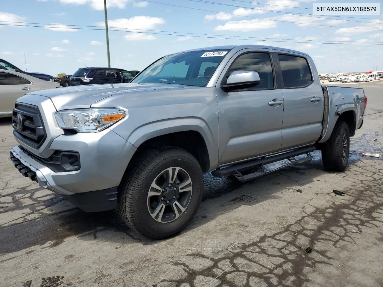 2020 Toyota Tacoma Double Cab VIN: 5TFAX5GN6LX188579 Lot: 68174264