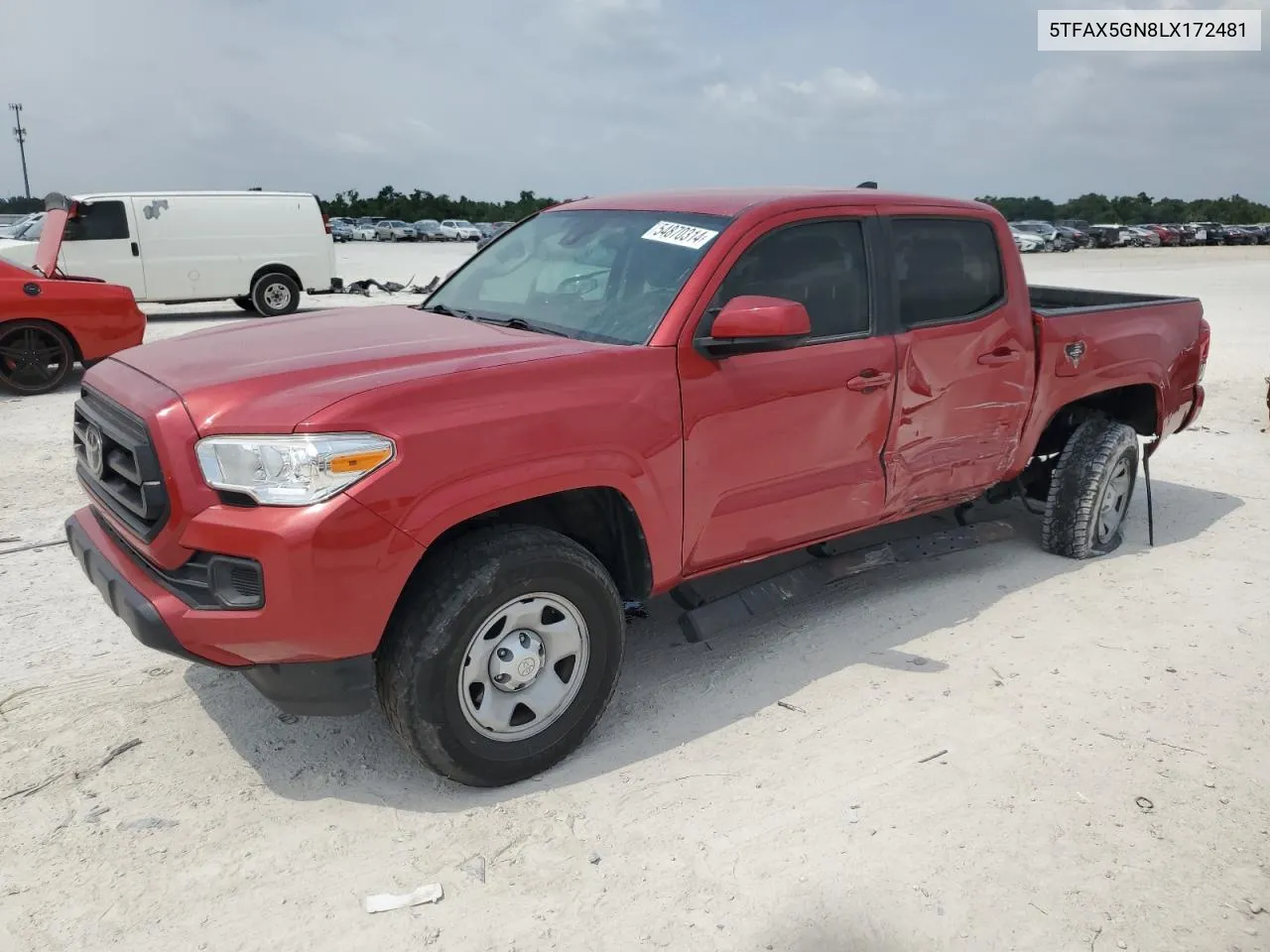 2020 Toyota Tacoma Double Cab VIN: 5TFAX5GN8LX172481 Lot: 68354514