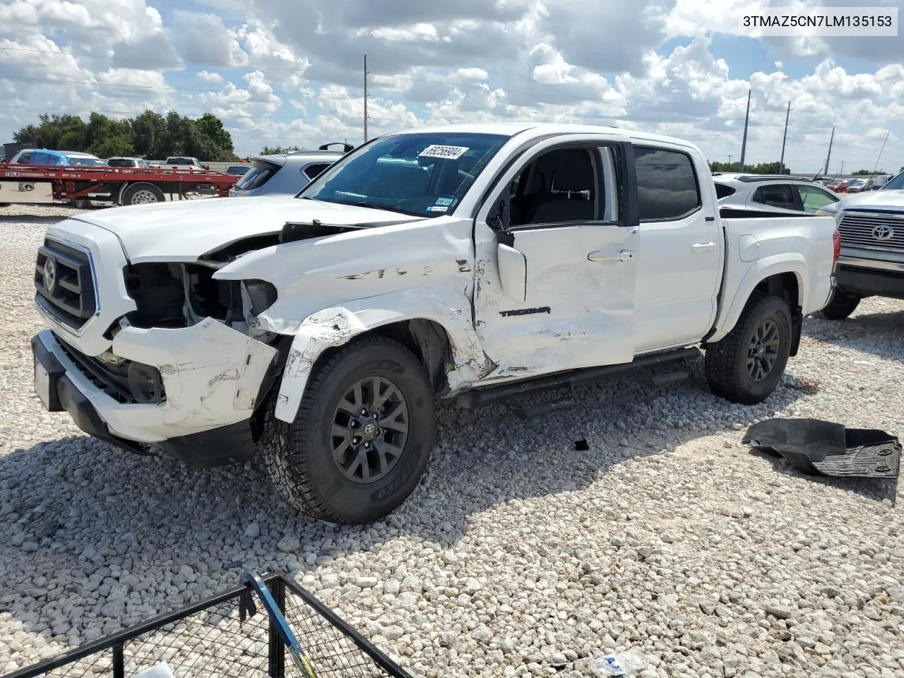 2020 Toyota Tacoma Double Cab VIN: 3TMAZ5CN7LM135153 Lot: 69256904