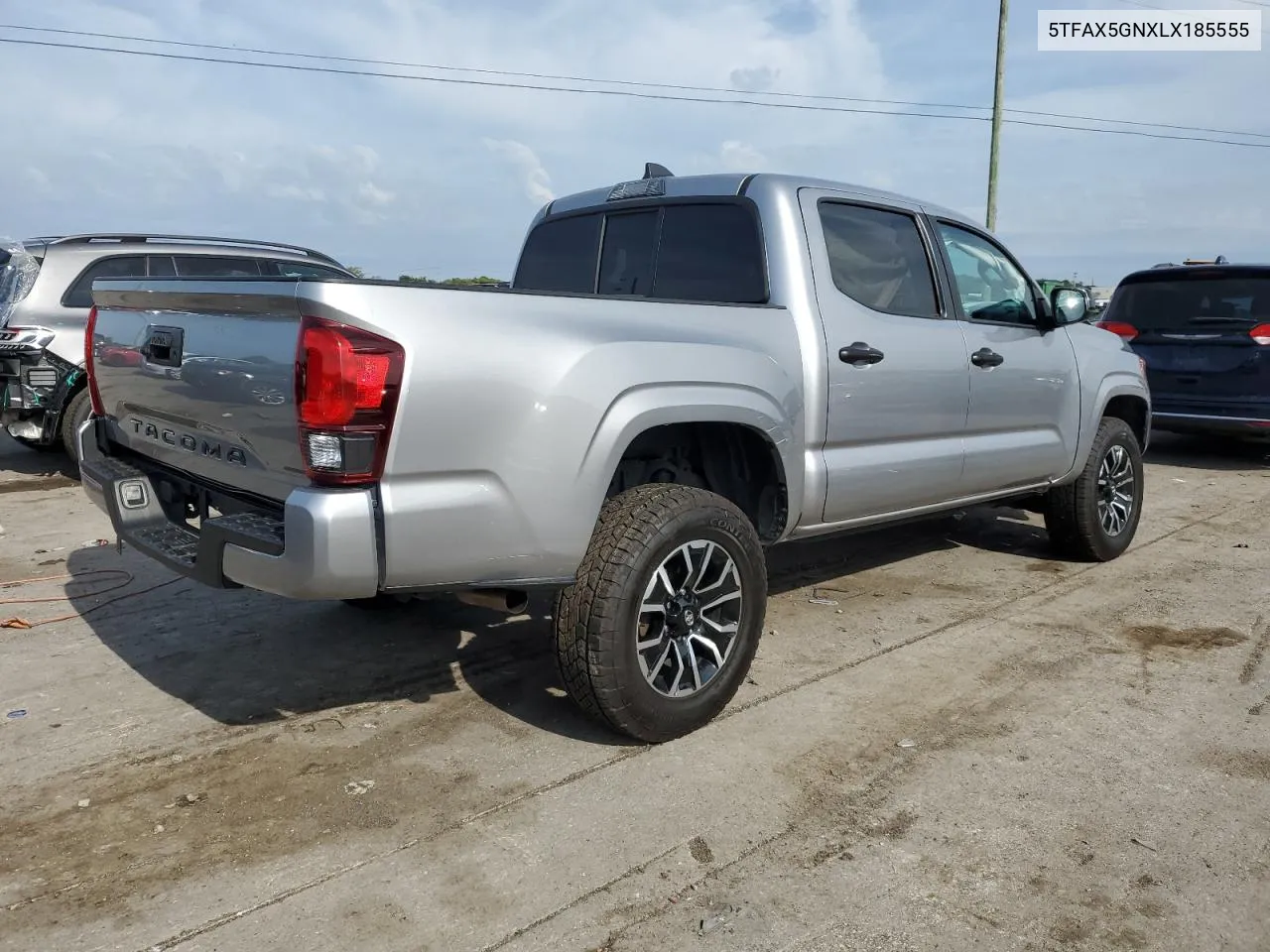 2020 Toyota Tacoma Double Cab VIN: 5TFAX5GNXLX185555 Lot: 69708754