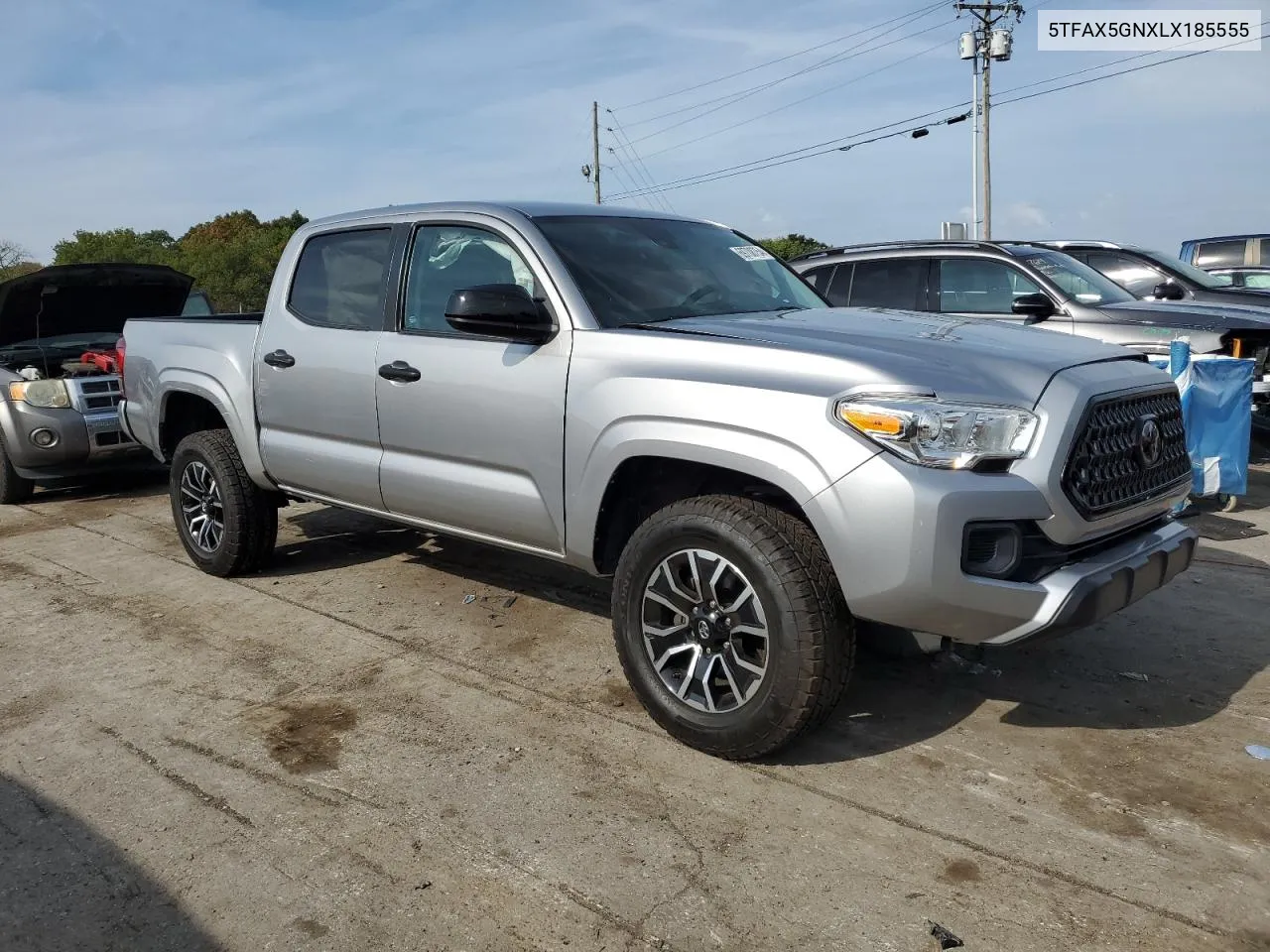 2020 Toyota Tacoma Double Cab VIN: 5TFAX5GNXLX185555 Lot: 69708754