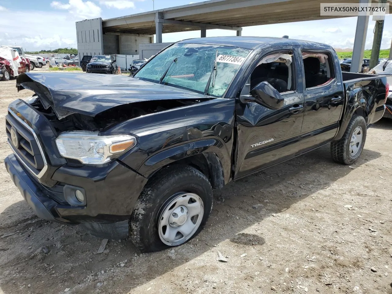 2020 Toyota Tacoma Double Cab VIN: 5TFAX5GN9LX176216 Lot: 69777384