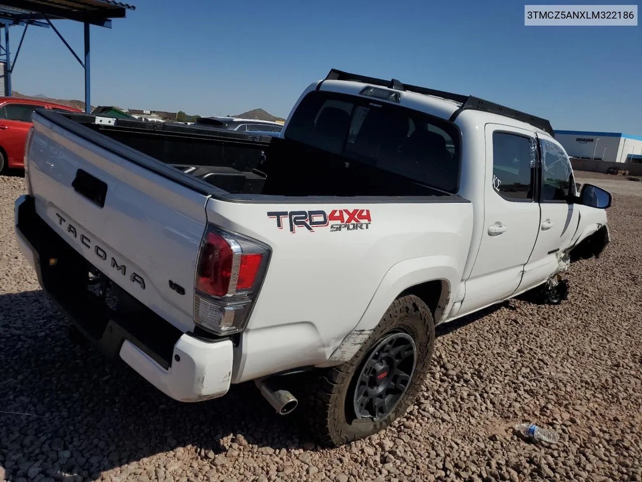 2020 Toyota Tacoma Double Cab VIN: 3TMCZ5ANXLM322186 Lot: 70285584