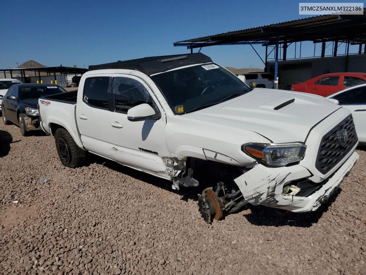 3TMCZ5ANXLM322186 2020 Toyota Tacoma Double Cab