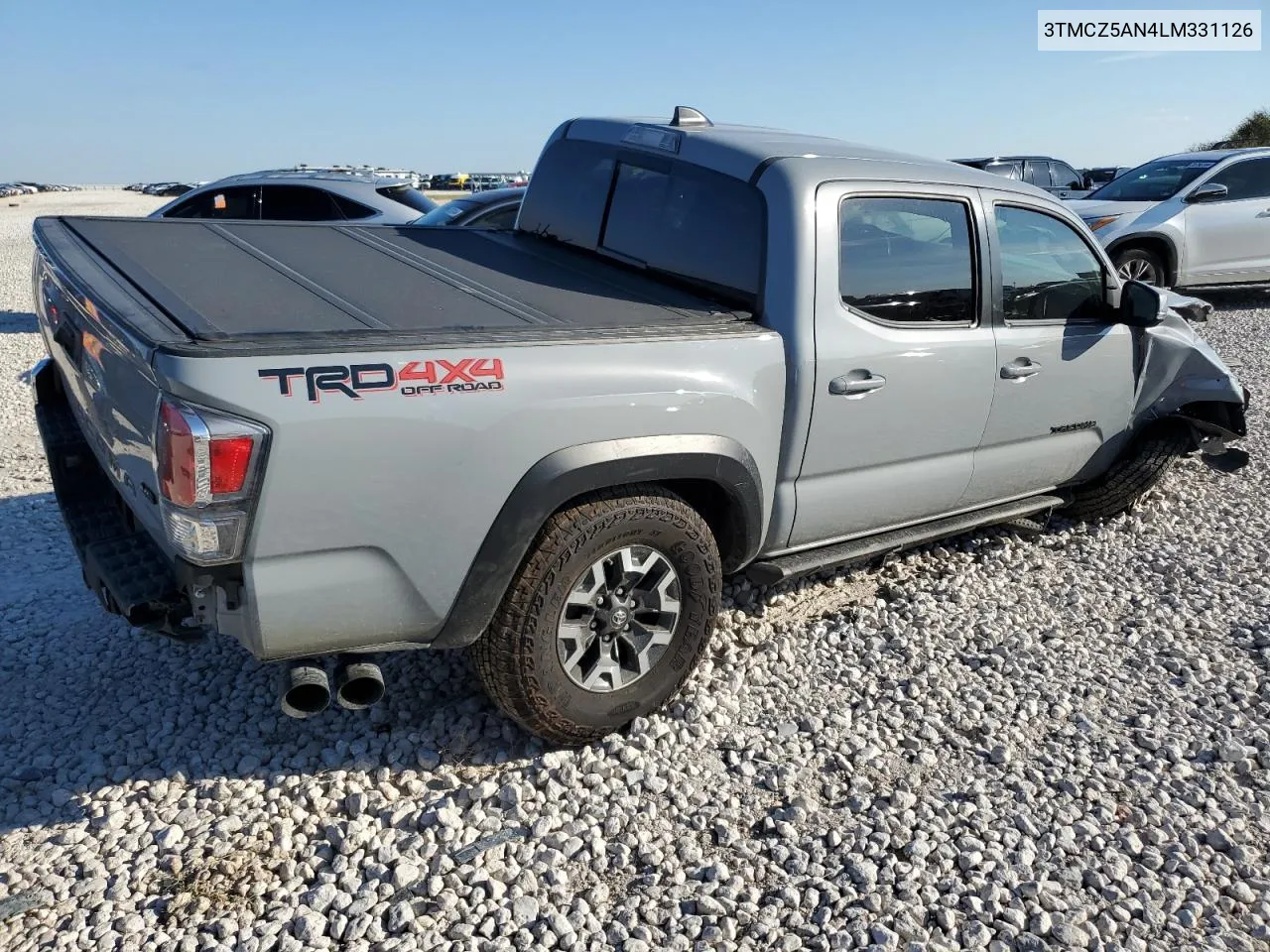 2020 Toyota Tacoma Double Cab VIN: 3TMCZ5AN4LM331126 Lot: 70735744