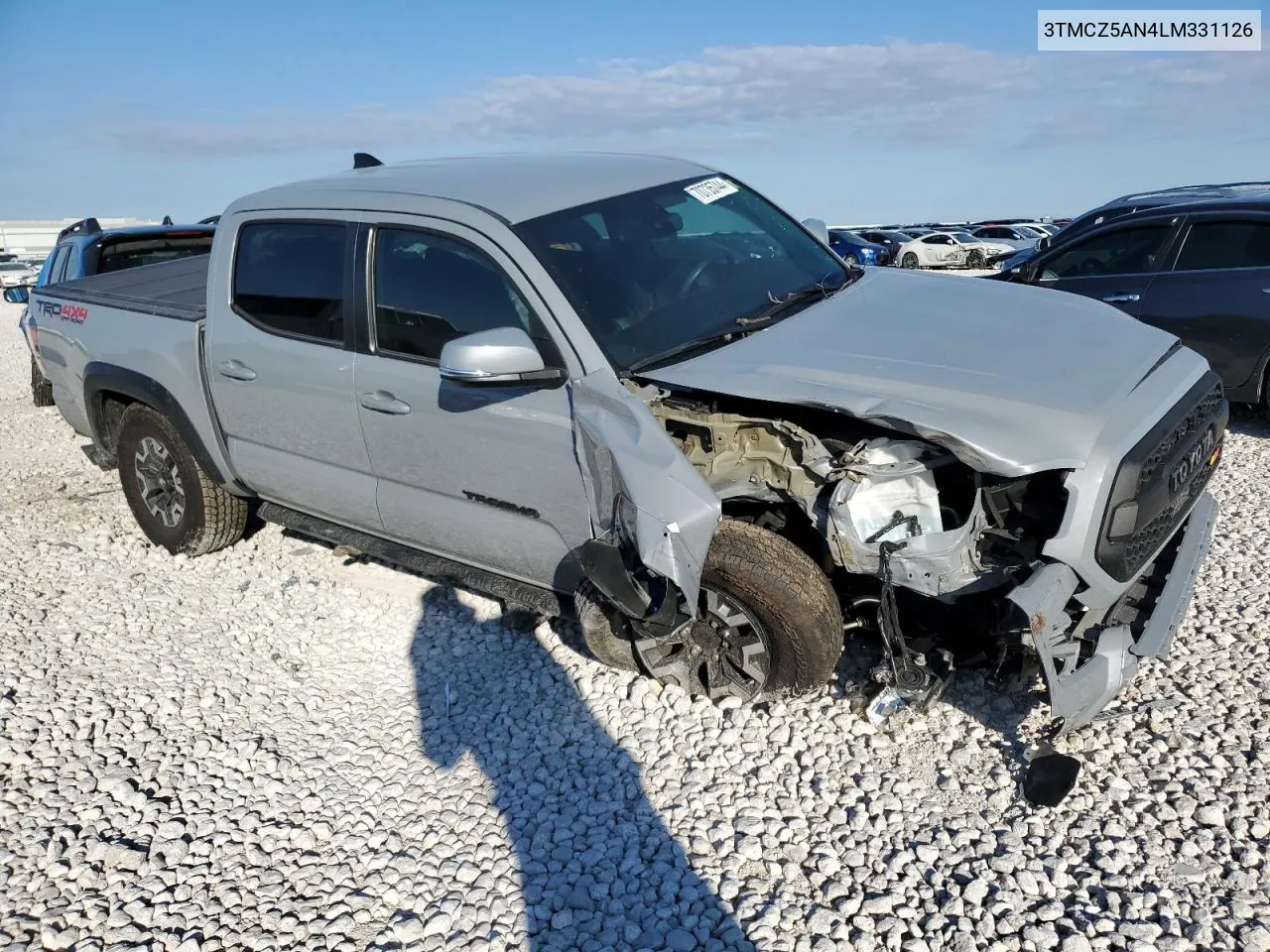 2020 Toyota Tacoma Double Cab VIN: 3TMCZ5AN4LM331126 Lot: 70735744