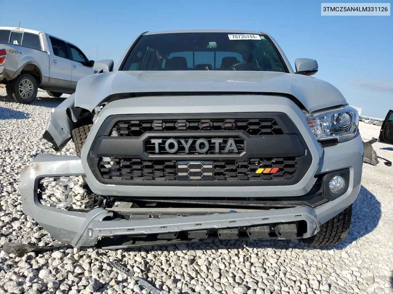 2020 Toyota Tacoma Double Cab VIN: 3TMCZ5AN4LM331126 Lot: 70735744