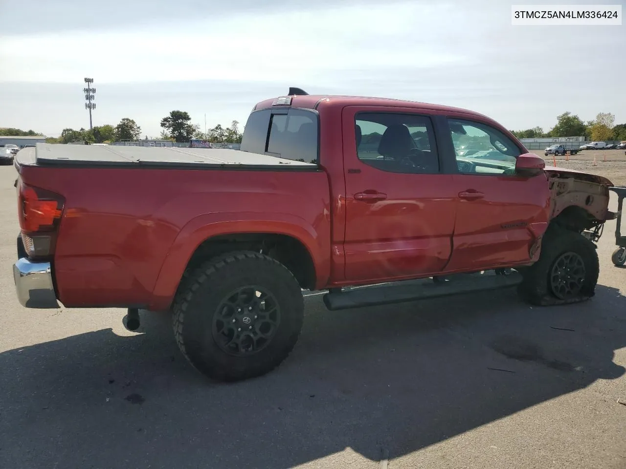 2020 Toyota Tacoma Double Cab VIN: 3TMCZ5AN4LM336424 Lot: 70951664