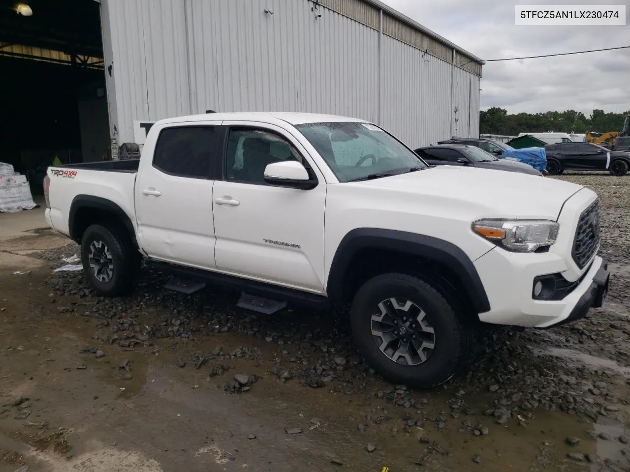 2020 Toyota Tacoma Double Cab VIN: 5TFCZ5AN1LX230474 Lot: 71245924