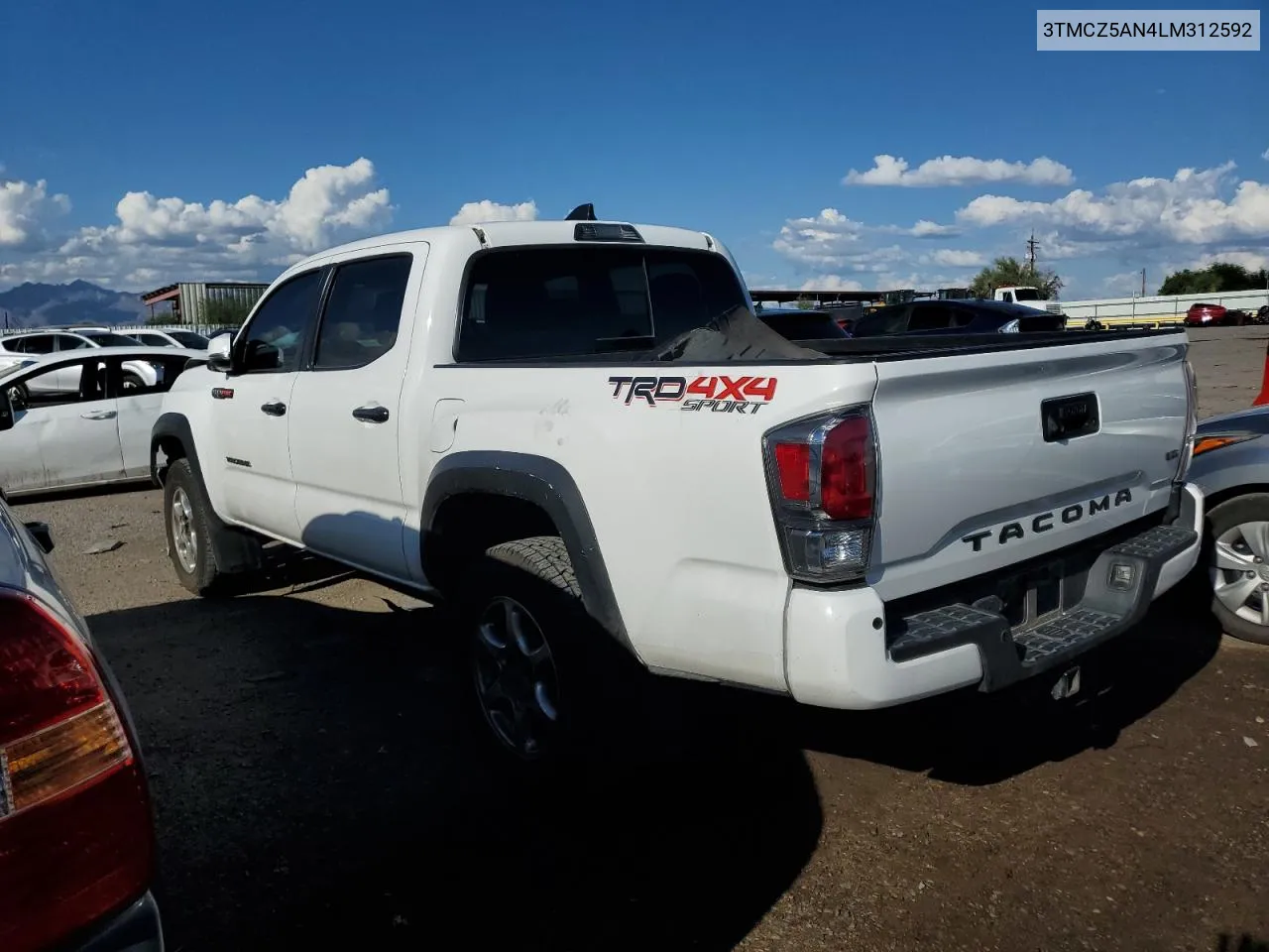 2020 Toyota Tacoma Double Cab VIN: 3TMCZ5AN4LM312592 Lot: 71634604