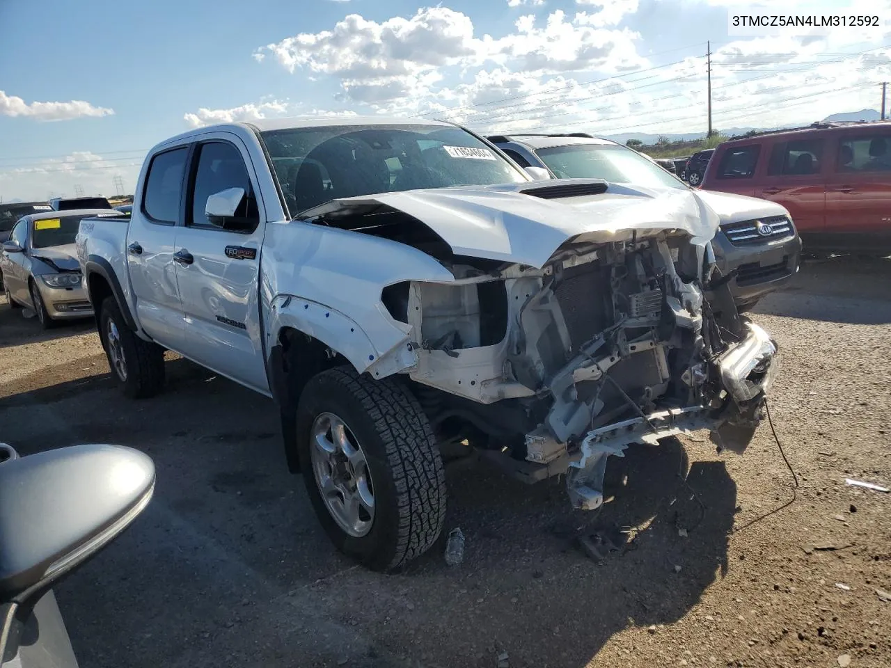 2020 Toyota Tacoma Double Cab VIN: 3TMCZ5AN4LM312592 Lot: 71634604