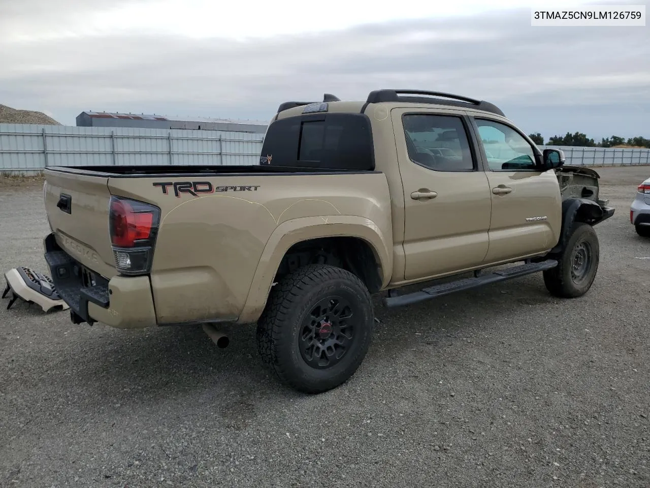 2020 Toyota Tacoma Double Cab VIN: 3TMAZ5CN9LM126759 Lot: 71763084