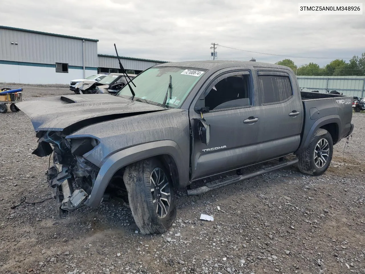 2020 Toyota Tacoma Double Cab VIN: 3TMCZ5AN0LM348926 Lot: 72100674