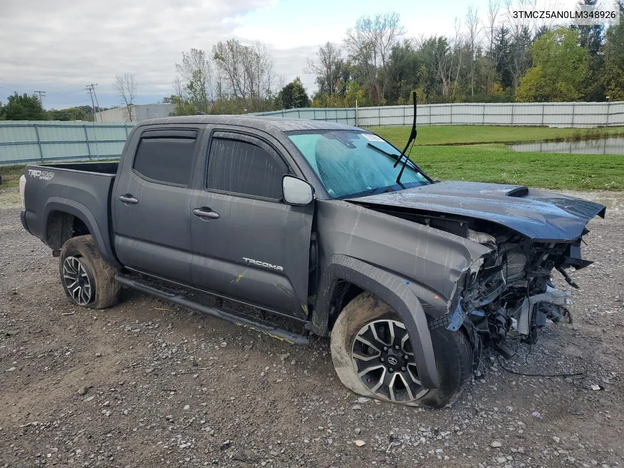 2020 Toyota Tacoma Double Cab VIN: 3TMCZ5AN0LM348926 Lot: 72100674