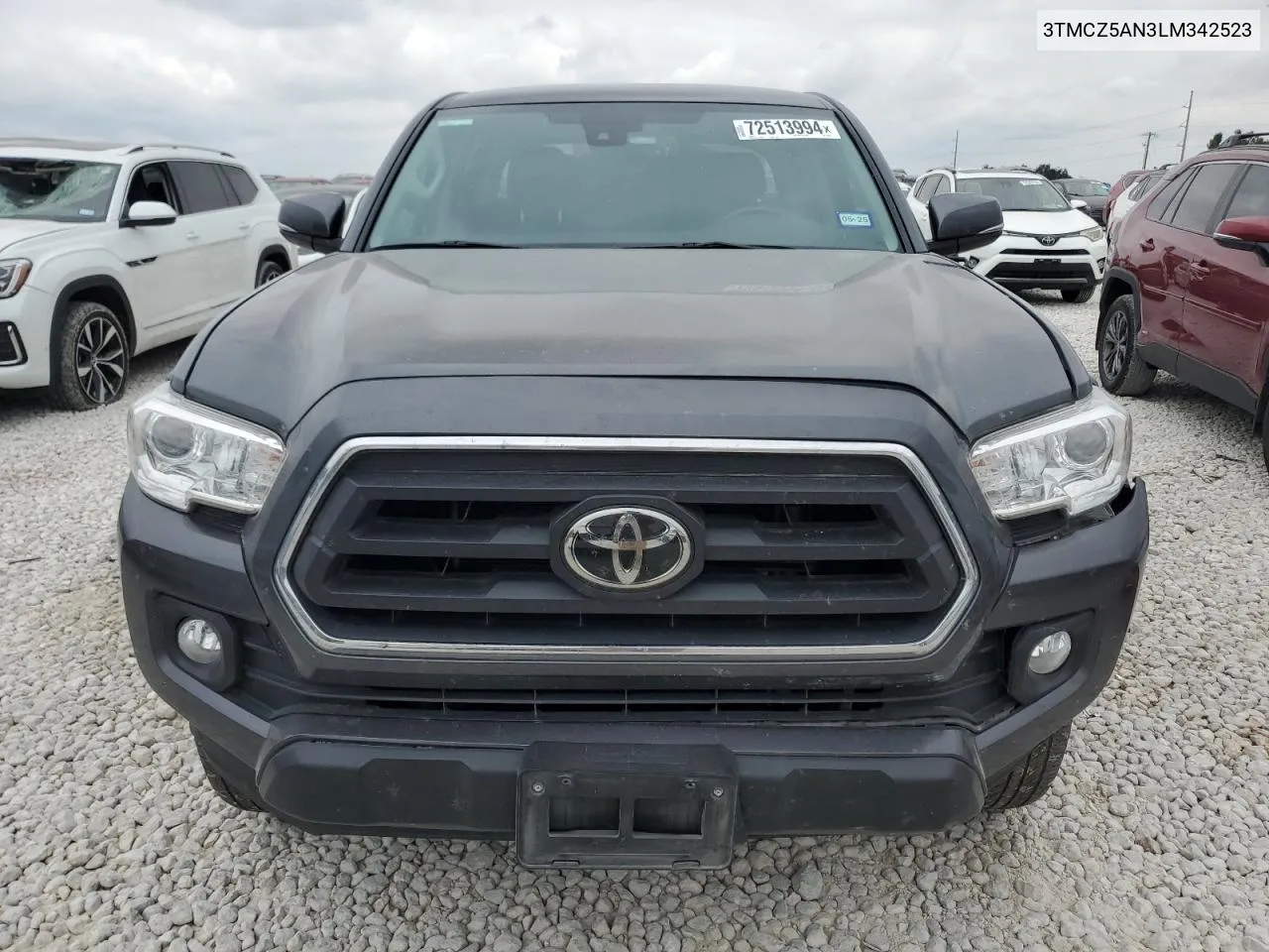 2020 Toyota Tacoma Double Cab VIN: 3TMCZ5AN3LM342523 Lot: 72513994