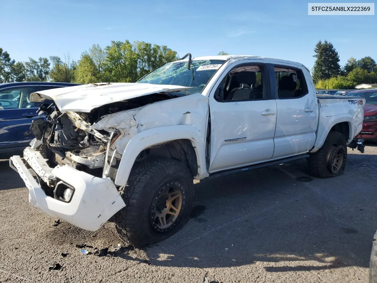 2020 Toyota Tacoma Double Cab VIN: 5TFCZ5AN8LX222369 Lot: 73250754