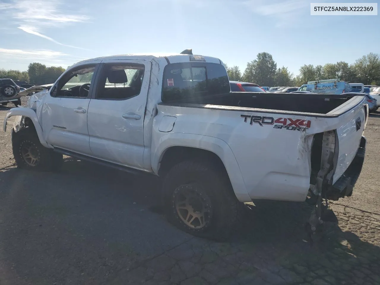 2020 Toyota Tacoma Double Cab VIN: 5TFCZ5AN8LX222369 Lot: 73250754