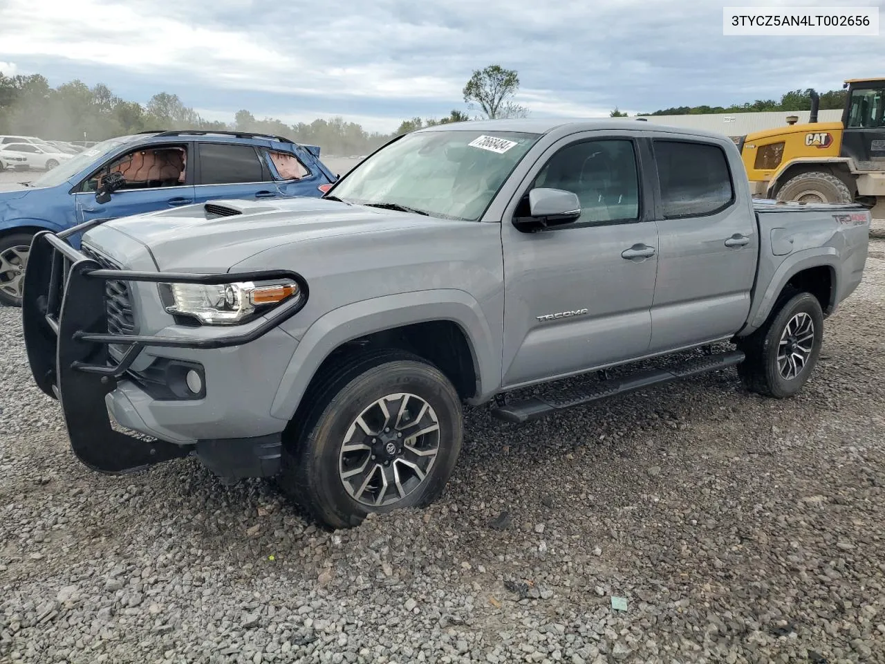 2020 Toyota Tacoma Double Cab VIN: 3TYCZ5AN4LT002656 Lot: 73668484