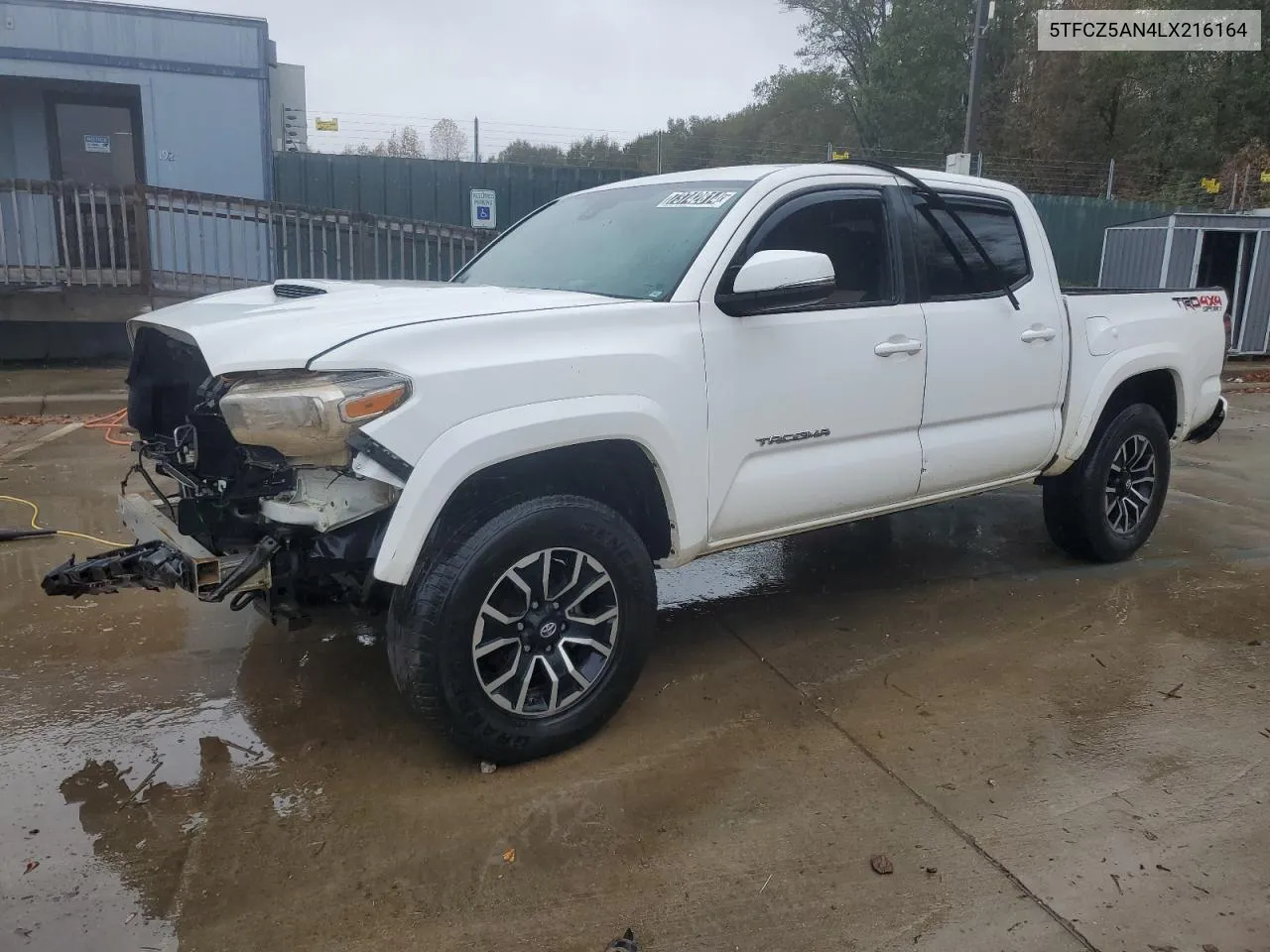 2020 Toyota Tacoma Double Cab VIN: 5TFCZ5AN4LX216164 Lot: 73742814