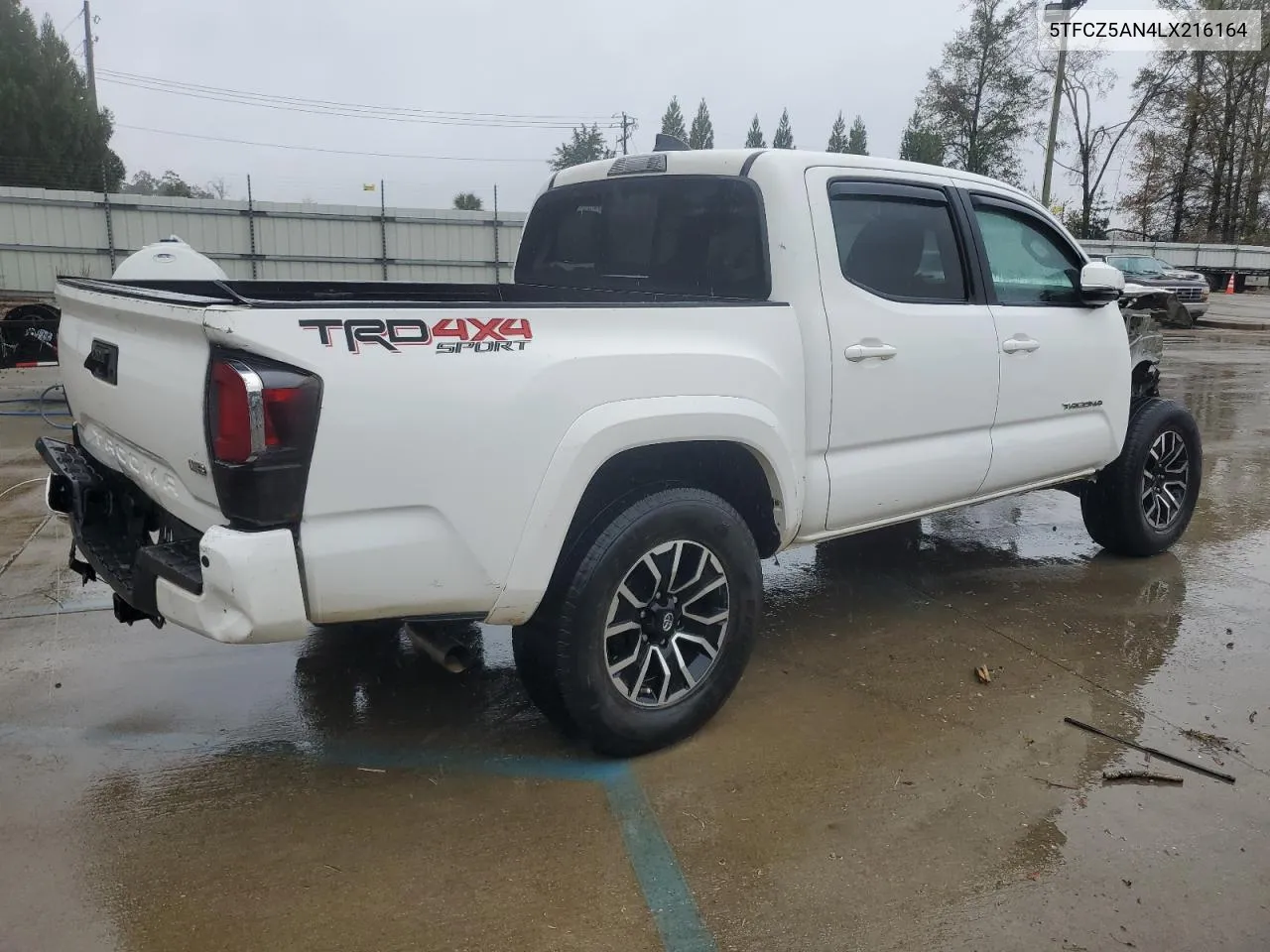 2020 Toyota Tacoma Double Cab VIN: 5TFCZ5AN4LX216164 Lot: 73742814