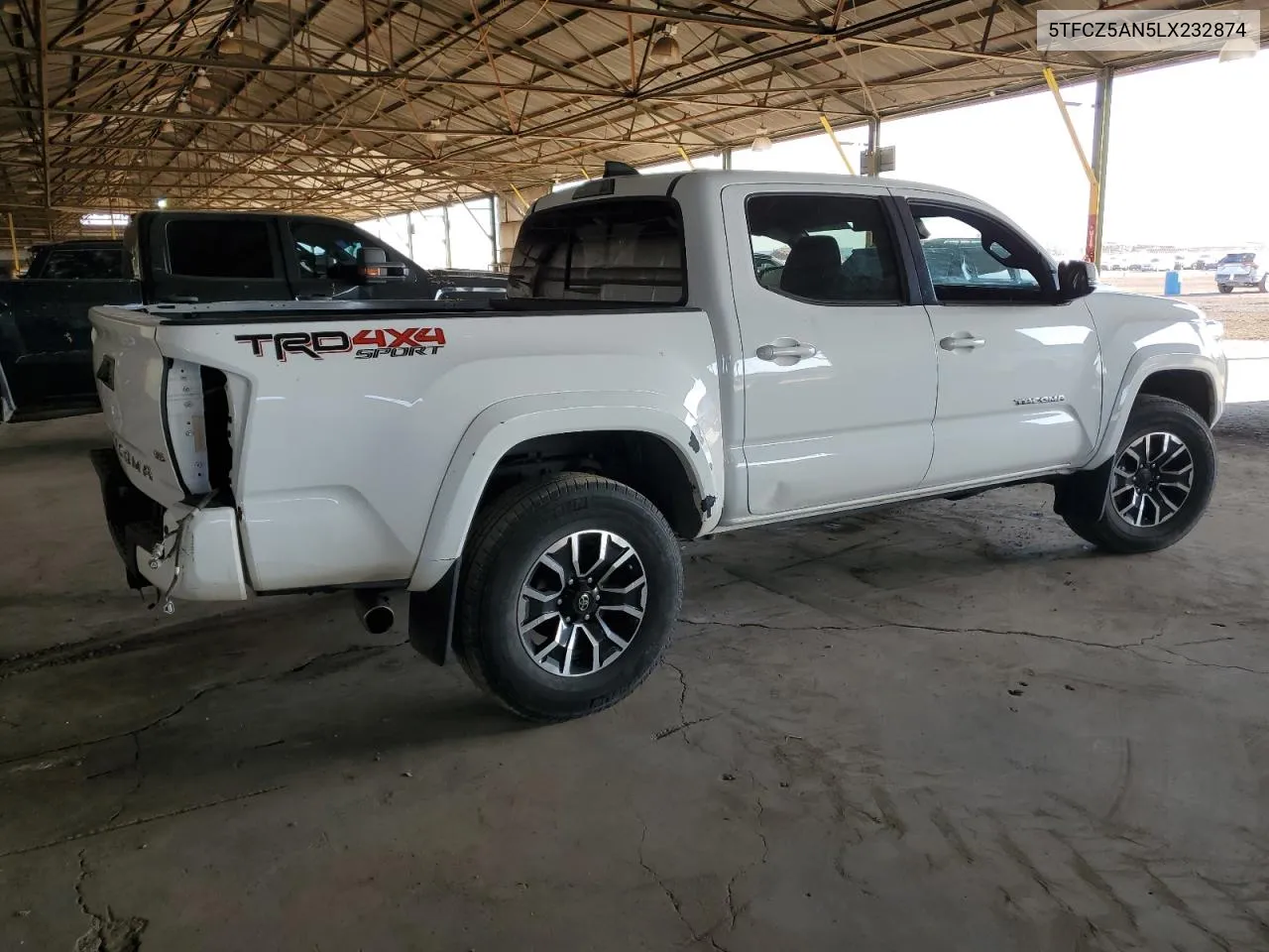 2020 Toyota Tacoma Double Cab VIN: 5TFCZ5AN5LX232874 Lot: 74367474