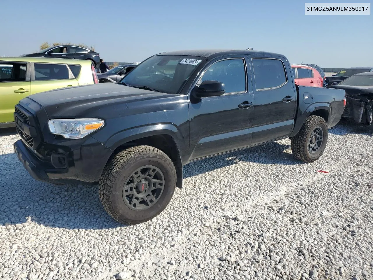 2020 Toyota Tacoma Double Cab VIN: 3TMCZ5AN9LM350917 Lot: 74379624