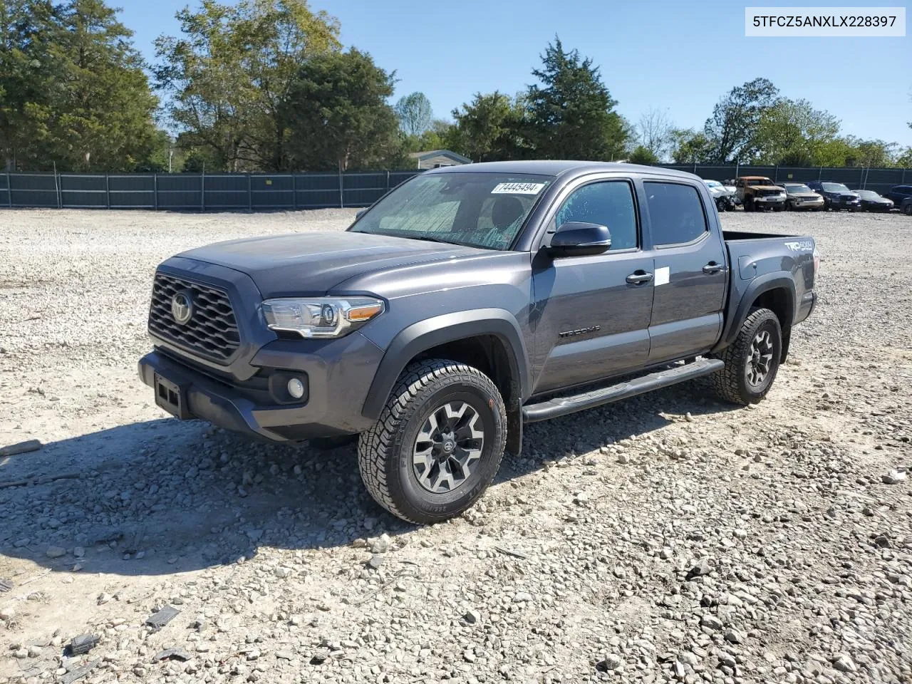 2020 Toyota Tacoma Double Cab VIN: 5TFCZ5ANXLX228397 Lot: 74445494