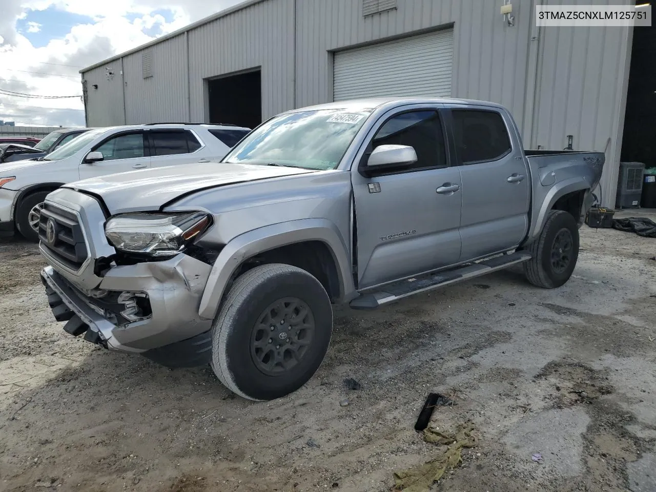 2020 Toyota Tacoma Double Cab VIN: 3TMAZ5CNXLM125751 Lot: 74547594