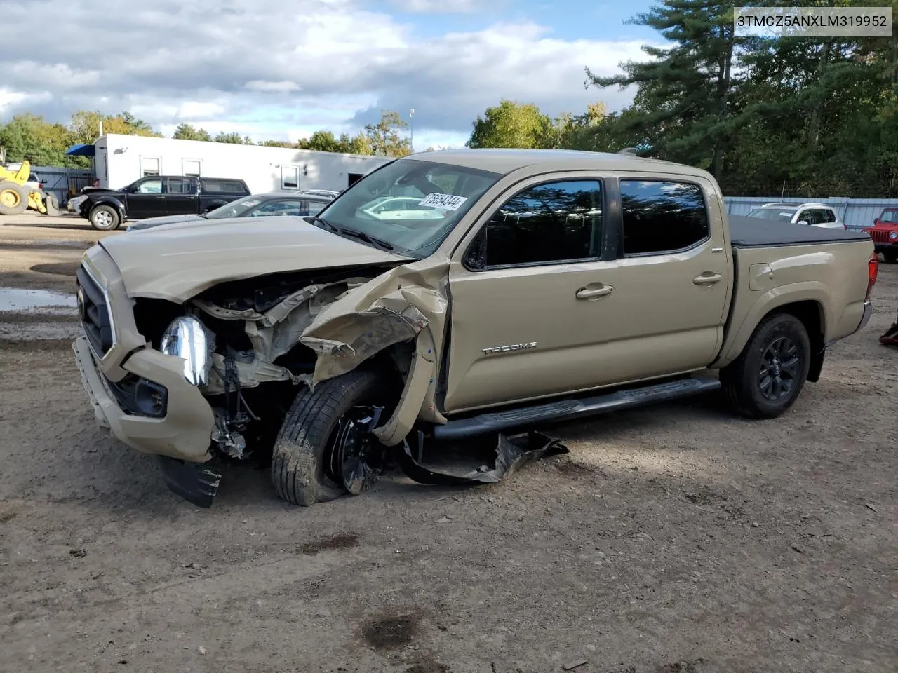 2020 Toyota Tacoma Double Cab VIN: 3TMCZ5ANXLM319952 Lot: 75654344