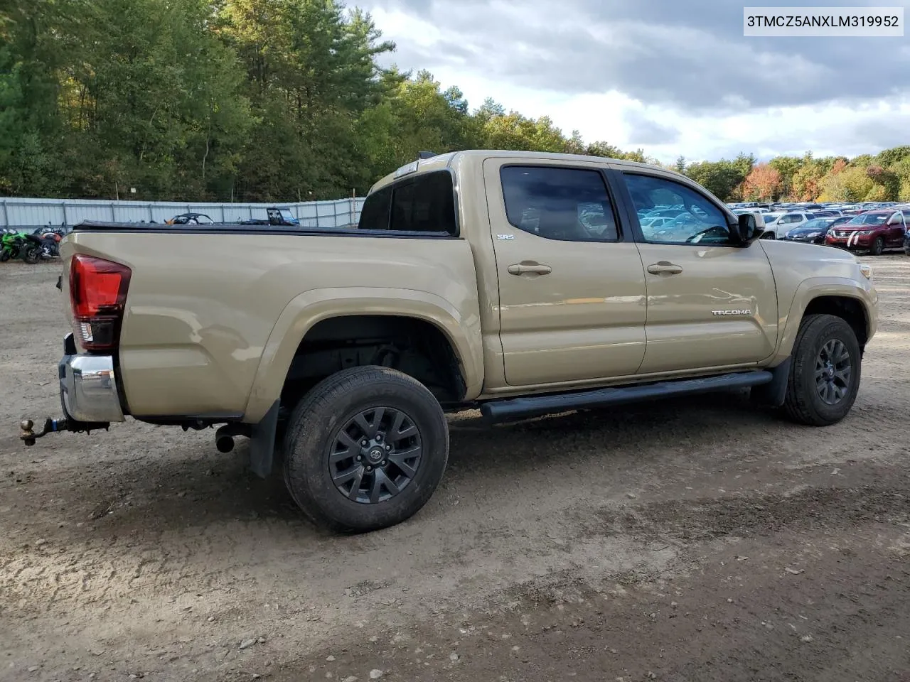 2020 Toyota Tacoma Double Cab VIN: 3TMCZ5ANXLM319952 Lot: 75654344