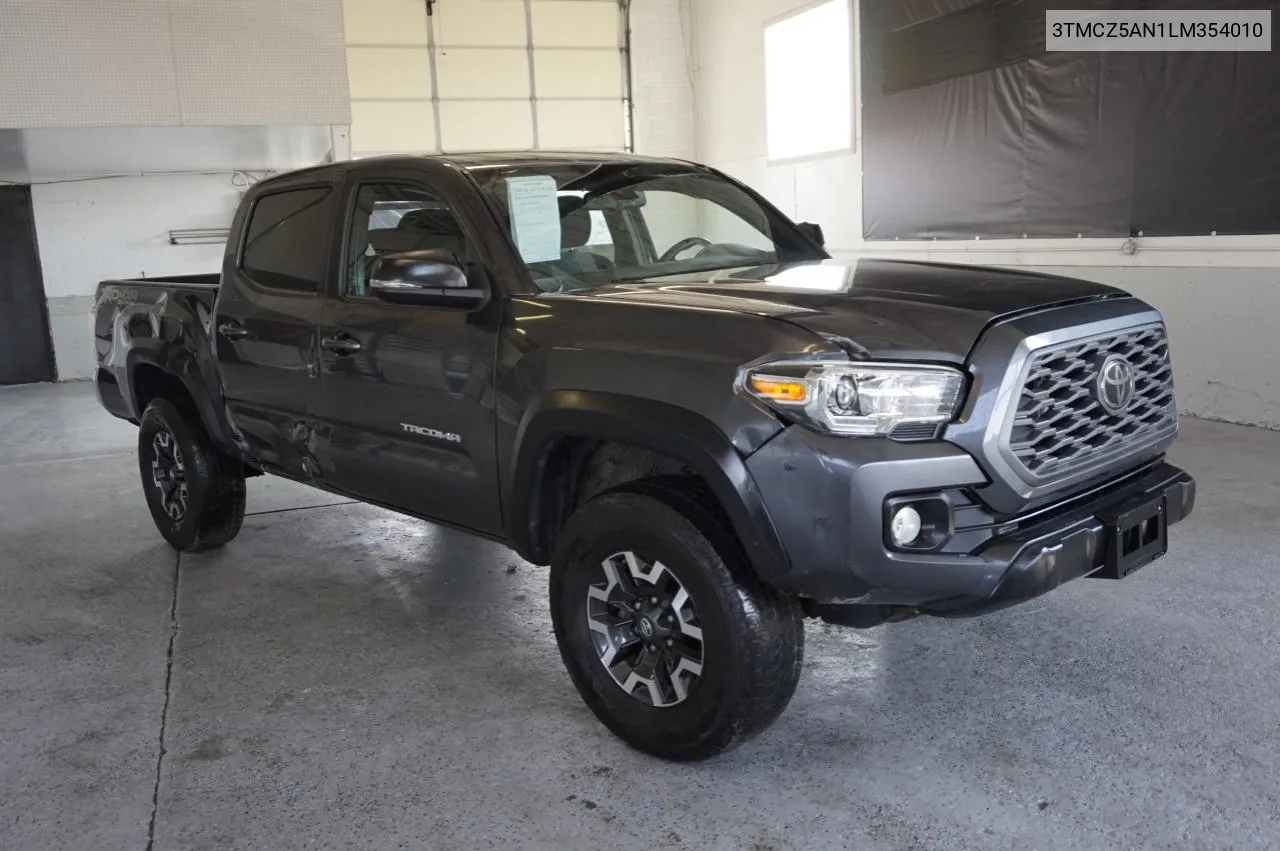 2020 Toyota Tacoma Double Cab VIN: 3TMCZ5AN1LM354010 Lot: 75698974