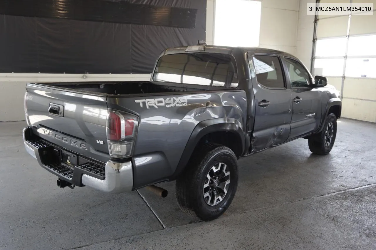 2020 Toyota Tacoma Double Cab VIN: 3TMCZ5AN1LM354010 Lot: 75698974