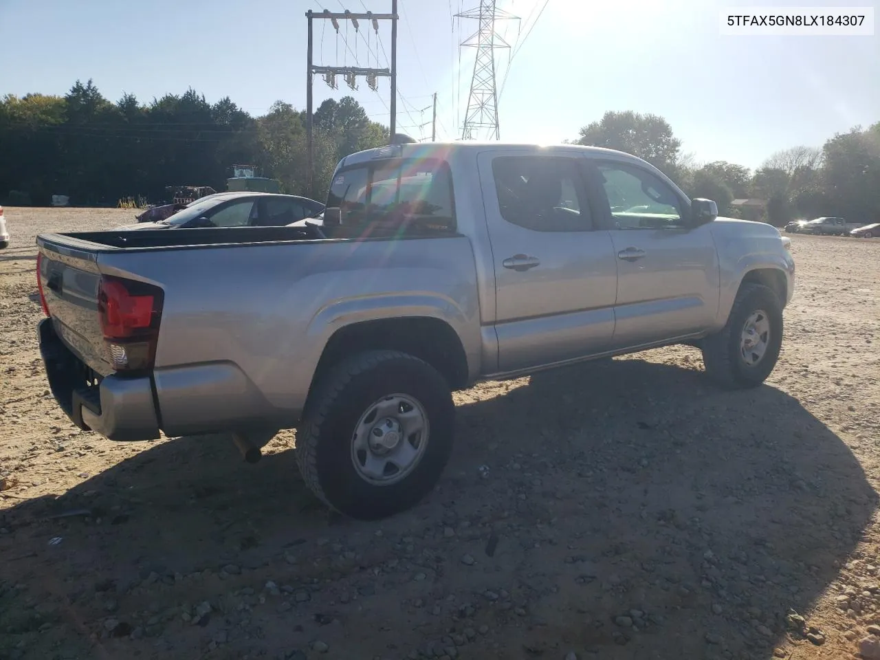 2020 Toyota Tacoma Double Cab VIN: 5TFAX5GN8LX184307 Lot: 76027864