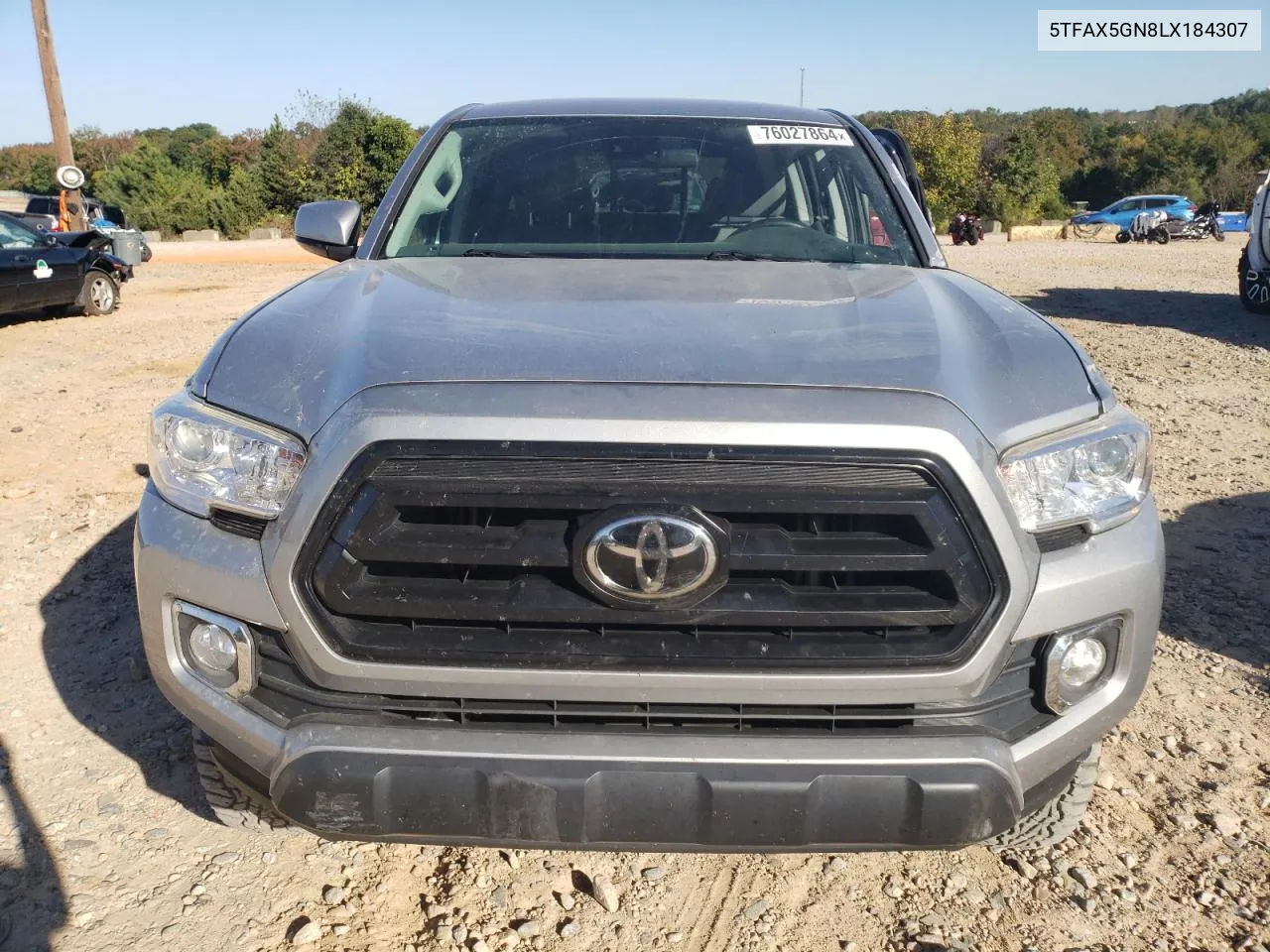 2020 Toyota Tacoma Double Cab VIN: 5TFAX5GN8LX184307 Lot: 76027864