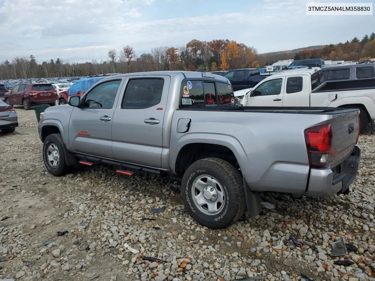 2020 Toyota Tacoma Double Cab VIN: 3TMCZ5AN4LM358830 Lot: 76107164