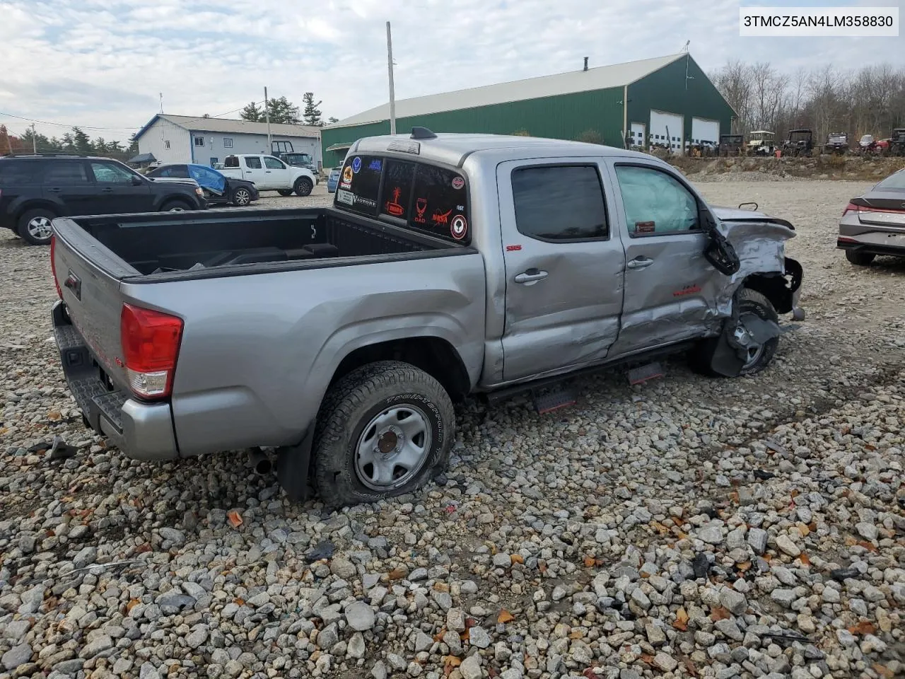 2020 Toyota Tacoma Double Cab VIN: 3TMCZ5AN4LM358830 Lot: 76107164